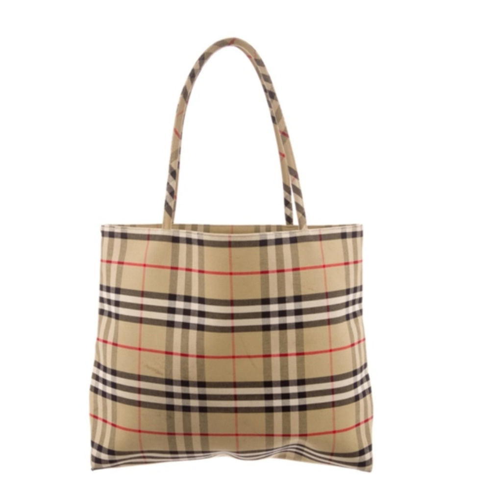 Authentic London Burberry Canvas Nova Check Tote